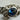 Antique Midi Silver Chain Ring with Oval Blue Sapphire
