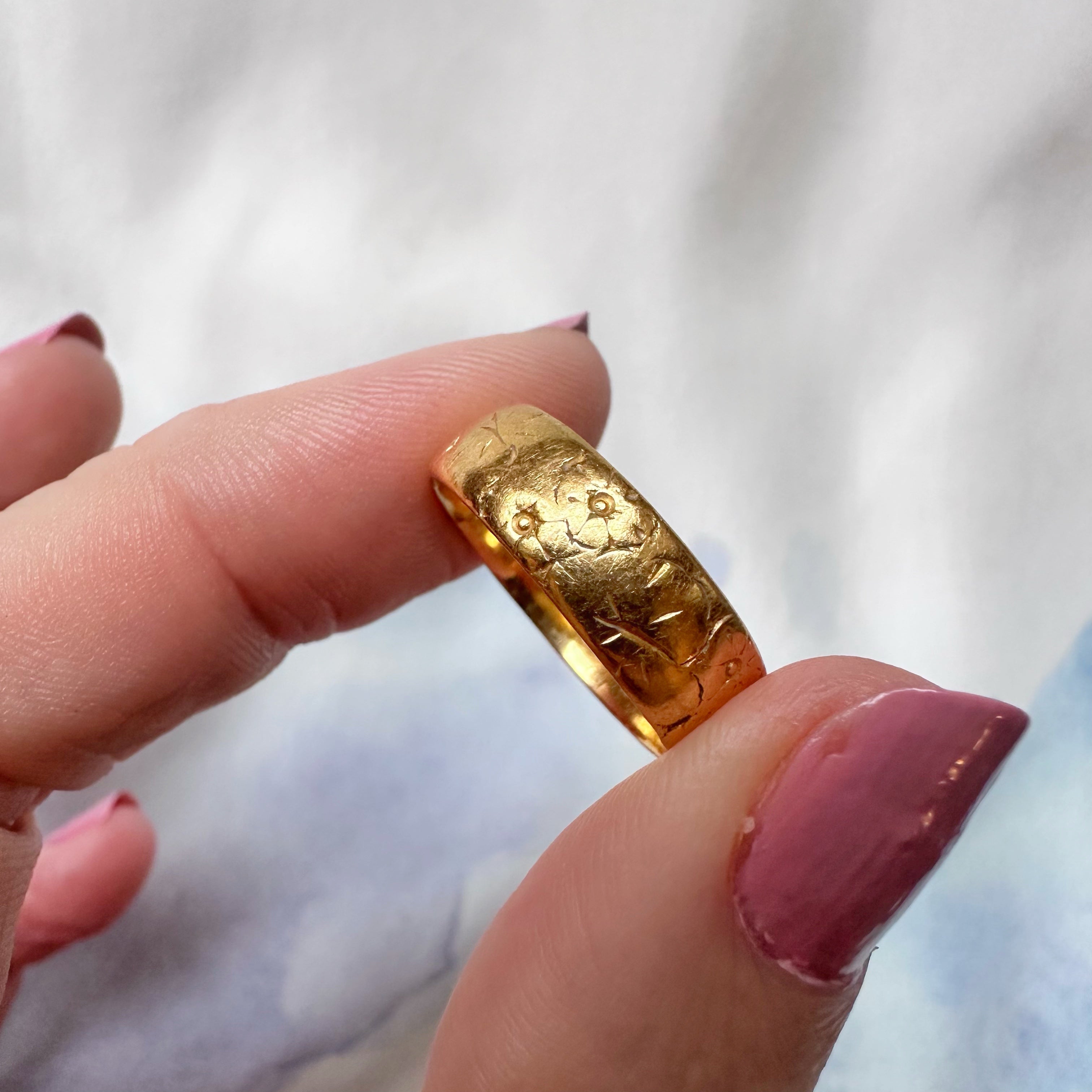 22ct Engraved Band: Bravingtons, 1959 – The Piece London