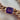 Antique Gold Curb Bracelet with Purple Sapphire