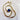 Cushion cut sapphire // vintage snake chain