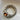 Antique Maxi Silver Chain Ring with Cushion Spessartine Garnet