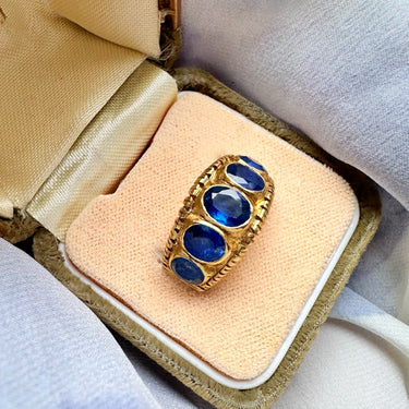 One of a Kind Sapphire & 22ct Ring