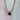 Teal Green Sapphire Slider Pendant & Snake Chain (1.71ct)