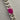 Silver Curb Bracelet with Hot Pink Sapphire - Stone 3 (private listing)