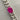 Silver Curb Bracelet with Hot Pink Sapphire - Stone 4 (private listing)