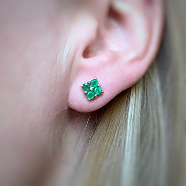 Vintage Emerald Studs