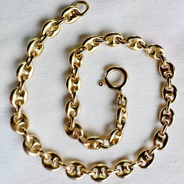 Hefty 18ct Mariner Chain Bracelet