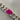 Silver Curb Bracelet with Hot Pink Sapphire - Stone 2 (private listing)