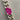 Silver Curb Bracelet with Hot Pink Sapphire - Stone 1 (private listing)